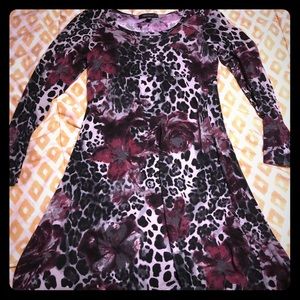 Leopard rose dress